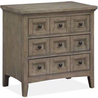 Paxton Place Dovetail Grey Nightstand