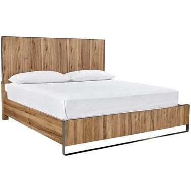 Paxton Queen Panel Bed In Light Brown