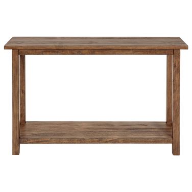 Payne Wood Entryway Sofa Console Table In Distressed Brown