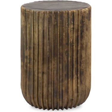 Peaks and Valleys Accent Table In Gold
