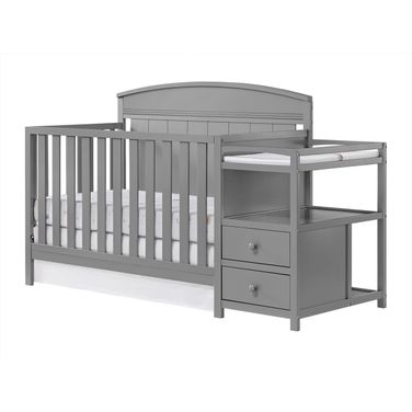 Pearson Crib And Changer In Dove Gray