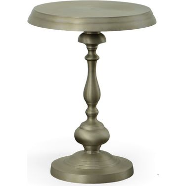 Pearson Metal Accent Table In Antique Nickel