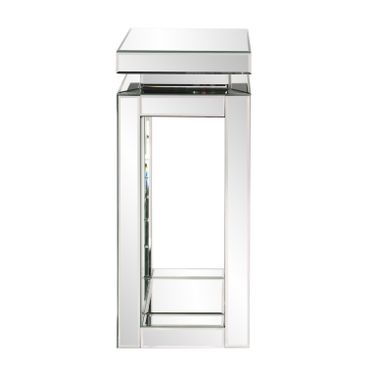 Pedestal Small Table In Mirror