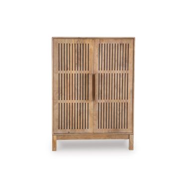 Pellamour Bar Cabinet In Natural Brown