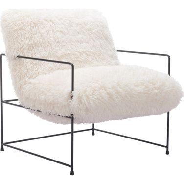 Pelut Accent Chair In White