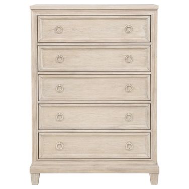 Pembroke 5-Drawer Chest of Drawers In Washed Oak