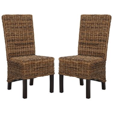 Pembrooke Natural Rattan Side Chair Set of 2