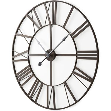 Pender 40 Inch Wall Clock In Brown