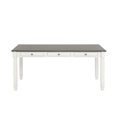Pendola Dining Table In Rustic White