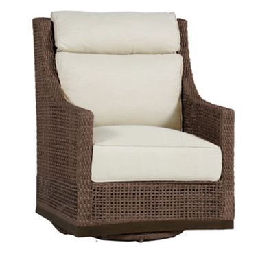 Peninsula Swivel Glide Chair In Bali Pearl
