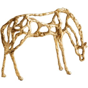 Pensive Gold Sculpture