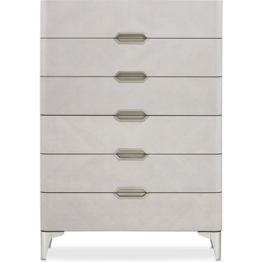 Penthouse 6 Drawer Chest In Ash Gray