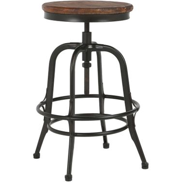 Peralta 24 Inch Counter Stool In Brown and Black