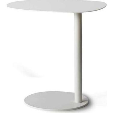 Perch End Table In Matte White