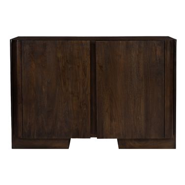 Percy 2-Door Sideboard In Barista Brown On Solid Acacia Wood