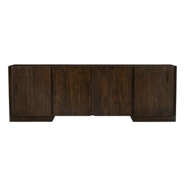 Percy 4-Door Sideboard In Barista Brown On Solid Acacia Wood