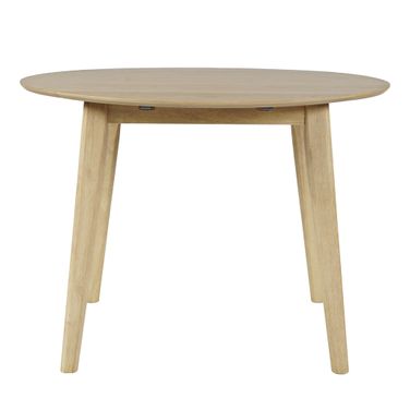 Percy 42 Inch Round Drop-Leaf Dining Table In Natural