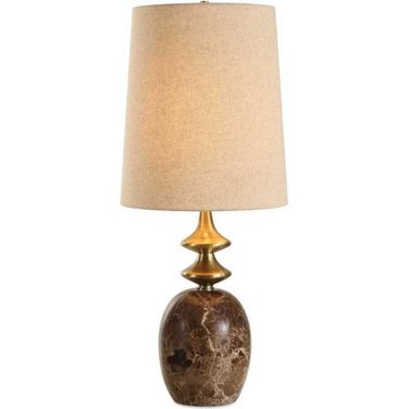 Percy Marble Buffet Lamp In Brown