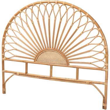 Perenna Rattan King Headboard In Natural Brown