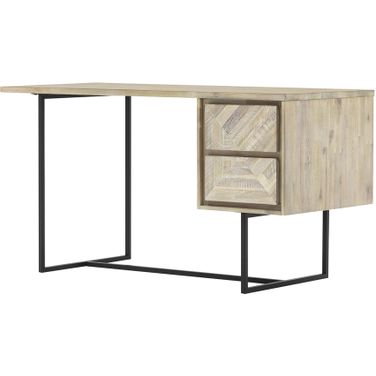 Peridot 2 Drawer Desk In Natural Acacia Wood