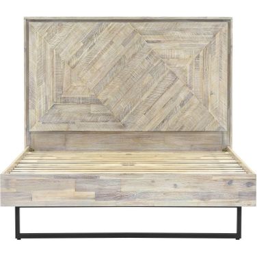 Peridot Queen Platform Bed Frame In Natural Acacia Wood