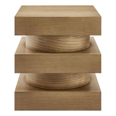 Perpetuate Totem End Table In Caramel Ash