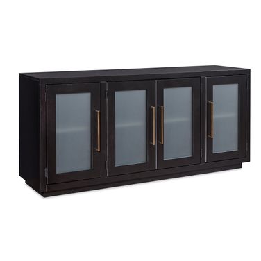 Perry 66 Inch Console with 4 Doors In Black