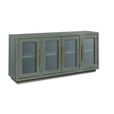 Perry 66 Inch Console with 4 Doors In Sage Green