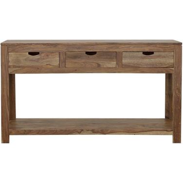 Esther 3-drawer Storage Console Table Natural Sheesham