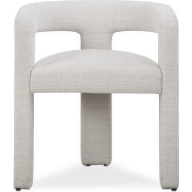Perspective Fabric Dining Chair In White
