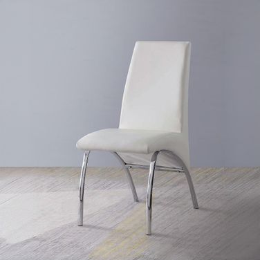 Pervis White Side Chair Set of 2