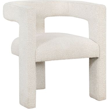 Petra Boucle Upholstered Accent Side Chair White