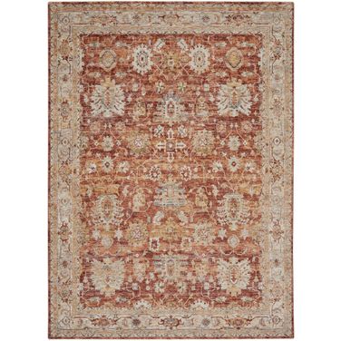 Petra Persian 9'3" x 12'7" Indoor Rug In Rust