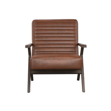 Peyton Lounge Chair In Bravo Cognac
