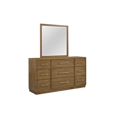 Phase 3 Landscape Bedroom Mirror in Chai Tea