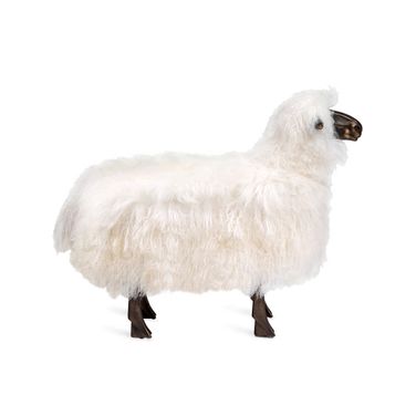Phillippe Sheep Sculpture In Ivory