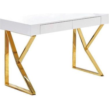 Philon 47 Inch Modern Wood Computer Desk In Gold