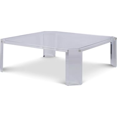 Phoenix 48 Inch Coffee Table - Glass Top