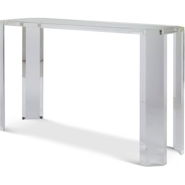 Phoenix Console Table - Glass Top