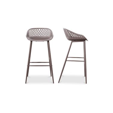 Piazza Grey Outdoor Bar Stools Set of 2