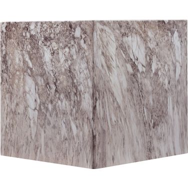 Piazza Marble Finish Concrete End Table In Brown