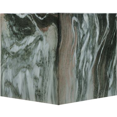 Piazza Marble Finish Concrete End Table In Green
