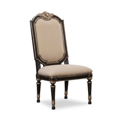 Piazza San Marco Side Chair In Champagne Gold and Orleans
