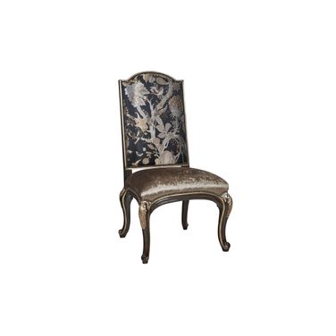 Piazza San Marco Side Chair In Glaze Copper and Behaus Ebony