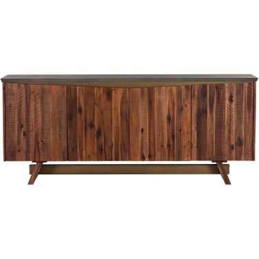 Picadilly 4 Door Sideboard Buffet In Acacia Wood and Concrete