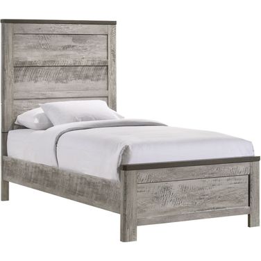 Picket House Furnishings Adam Twin Panel Bed In Gray