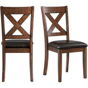 Picket House Furnishings Alexa Standard Height Side Chair Set of 2 in Cherry
