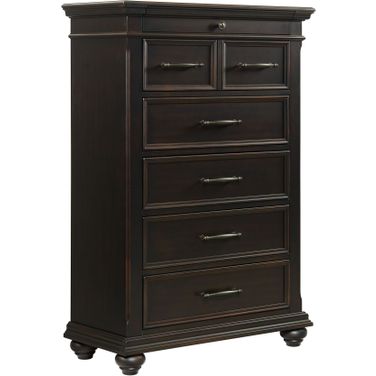 Picket House Furnishings Brooks 6-Drawer Chest In Black