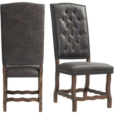 Picket House Furnishings Hayward Tufted Tall Back Side Chair Set 2