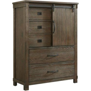 Jack 5-Drawer Gentlemens Chest In Walnut